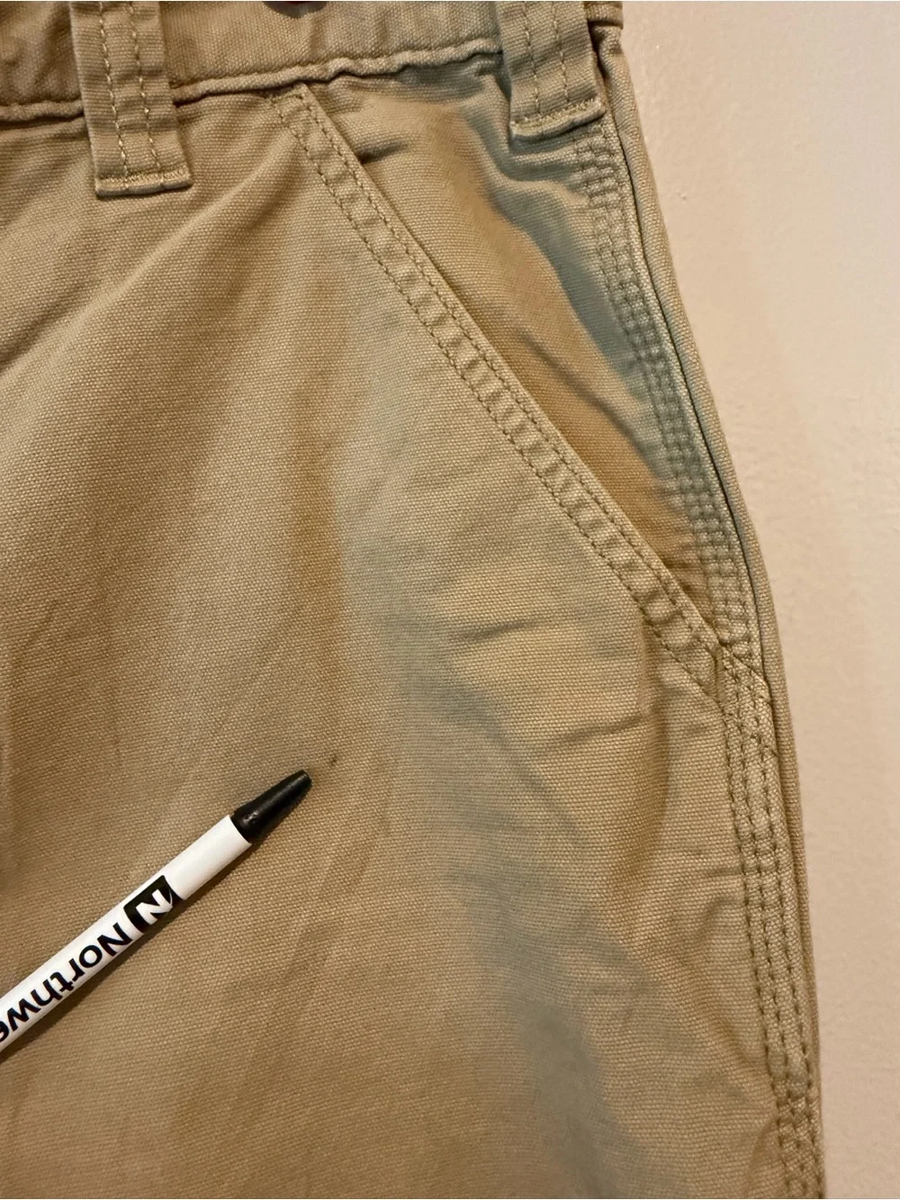 Carhartt Rugged Flex Relaxed Fit Pants Mens 35x30 True 29” Khaki 102291 253 Tan